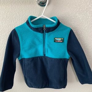 L.L. Bean boy’s sweater fleece pullover 1/4 zip up
